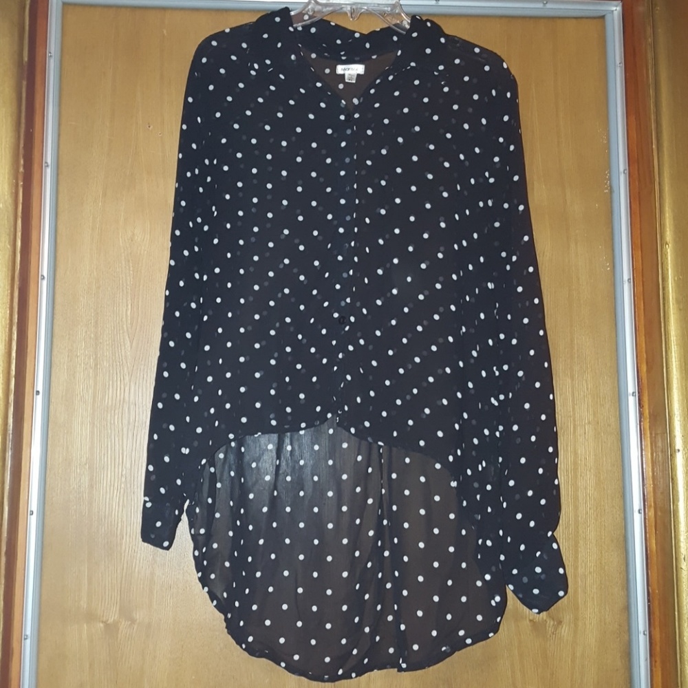 High/low blouse